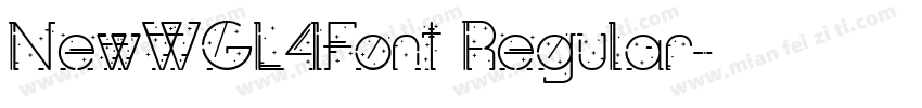 NewWGL4Font Regular字体转换